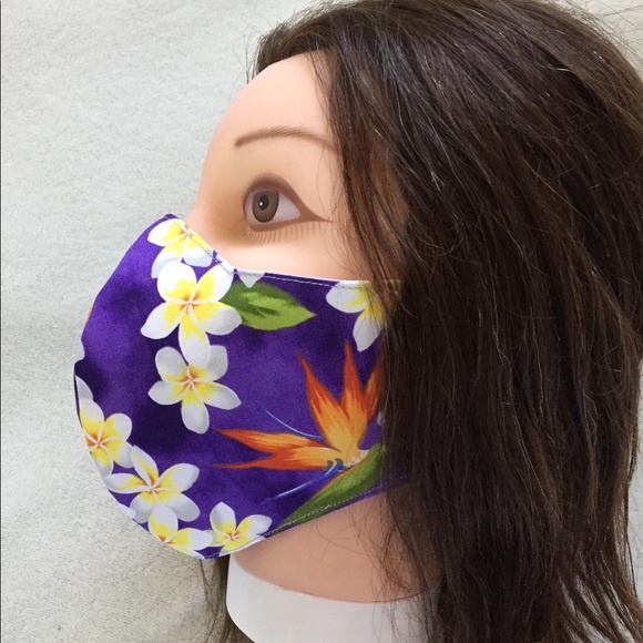 HAWAII Face Mask w/Filter 3-Layer Reusable - Picture 2 of 8